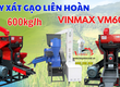 Máy xát gạo liên hoàn 600kg/h motor 3 pha 11kw 