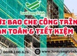 Lưới bao che công trình   Giải pháp an toàn   tiết kiệm 