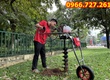 Máy khoan lỗ trồng cây Mitsubishi có bánh xe giá đỡ 