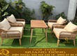 Bàn ghế giả mây QD 2102 sự kết hợp hoàn hảo chất liệu nhựa giả mây và chất...