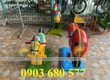Thú nhún lò xo ngoài trời dành cho trẻ em mầm non 