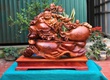 Tượng Di Lặc kéo bao vác cành đào   Mỹ nghệ Âu Lạc 