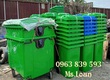 Bán thùng rác công cộng loại có bánh xe và nắp đậy giá sỉ. 