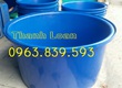 Thùng nhựa tròn 1000L nuôi cá   thùng nhựa lắp đặt hệ thống Aquaponics 