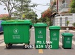 Thùng nhựa đựng rác hộ gia đình, công viên, nhà xưởng bảo vệ môi trường. 