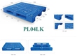 Pallet nhựa PL04LK từ nhựa nguyên sinh, độ bền cao, an toàn 