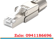 Đầu nối không dùng tool CAT 7 SFTP, AWG 22 27, nắp và chốt kim loại 
