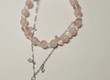Vòng Tay Charm Hoa Pha Lê Hồng   Dịu Dàng, Tinh Tế từ Aurora Atelier 