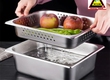 Khay GN 1/2 inox 304 đục lỗ   Hấp thực phẩm, thoát nước hiệu quả 