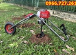 Máy khoan đào hố đất trồng cây có bánh xe đẩy tay động cơ 2 thì 