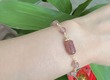 Vòng tay phong thuỷ đá thạch anh dâu tây r03 đẹp quà tặng ý nghĩa 