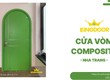 Cửa Vòm Composite Tại Nha Trang   Cách Âm   Bền Đẹp Lâu Dài 
