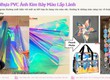 Cuộn nhựa pvc ánh kim bảy màu giá tốt tại Cà 