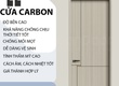Cửa Gỗ Carbon   Sang Trọng, Siêu Bền, Chống Nước 