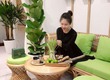 Bàn ghế sofa mây nhỏ gọn hiện đại 