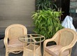 Ghế mây lưng mắt cáo 