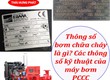 Thông số bơm chữa cháy là gì  Các thông số kỹ thuật của máy bơm PCCC 