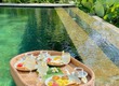 Khay nổi đồ ăn  Khay nổi mây nhựa 