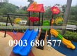 Cầu trượt liên hoàn ngoài trời cho trẻ em mầm non 