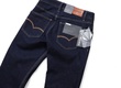 Quần jean ống suông Defoxx đen muối tiêu indigo co giãn nhẹ 