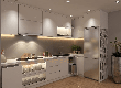 Tủ Bếp Gỗ MDF Phủ Acrylic Màu Trắng Đẹp Hiện Đại 