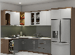 Tủ Bếp MDF Phủ Melamine Chữ L Cao Cấp 