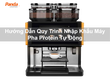 Hướng dẫn quy trình nhập khẩu máy pha protein tự động 