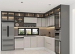 Tủ Bếp Gỗ Công Nghiệp MDF Cao Kịch Trần Đa Năng 