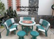 Bộ bàn ghế đá tròn ngoài trời Bình Dương 