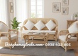 Sofa mây phòng khách đan kín 