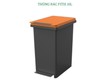 Thùng rác bấm Fitis 10 lít tiện lợi cho mọi không gian với Greendo 