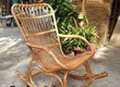 Ghế bập bênh mây tre đan 