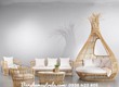 Sofa mây nhựa sân vườn 