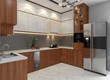 Tủ Bếp HDF An Cường Chữ U Kết Hợp Tủ Rượu Sang Trọng 
