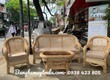 Sofa mây tự nhiên lưới mắt cáo giá rẻ phòng khách 