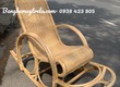 Ghế bập bênh thư giãn đan kín mây tre 