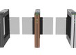 Cổng kiểm soát an ninh phân làn tự động Swing Barrier gate ZKTeco Saturn S1000 Plus / Saturn...