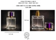 Sỉ chai thủy tinh chiết nước hoa vuông 50ml   Nắp tím 