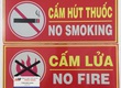 Cấm lửa   Cấm hút thuốc 