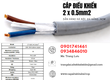 Cáp điều khiển, cáp tín hiệu 2x0.5 sẵn Đà Nẵng, Quảng Nam, Huế, Quảng Trị 