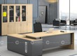 Bàn Giám Đốc Gỗ MDF Phủ Melamine Thiết Kế Chữ L Sang Trọng 