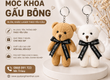 Móc Khoá Gấu In Loogo Theo Yêu Cầu 