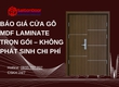 Báo Giá Cửa Gỗ MDF Laminate Trọn Gói Không Phát Sinh Chi Phí 