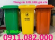 Địa chỉ phân phối thùng rác nhựa giá rẻ, thùng rác 120L 240L 660L chất lượng  lh...