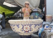 Chậu đắp tay cẩn miểng thủ công tphcm 