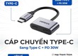 Cáp chuyển Type C sang Type C   Audio  PD 30W 