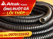 Ống ruột gà lõi thép bọc nhựa 