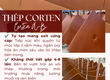 Thép Corten A/B UNICOSTEEL chính ngạch: Khắc tinh thời gian   Tự tạo lớp rỉ bảo vệ...