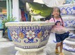 Cơ sở chậu hoa Thế Sơn   chậu hoa dán sành sứ   chậu khảm sành...