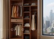Tủ Quần Áo Gỗ Công Nghiệp TAM089 Hiện Đại Cho Phòng Ngủ 